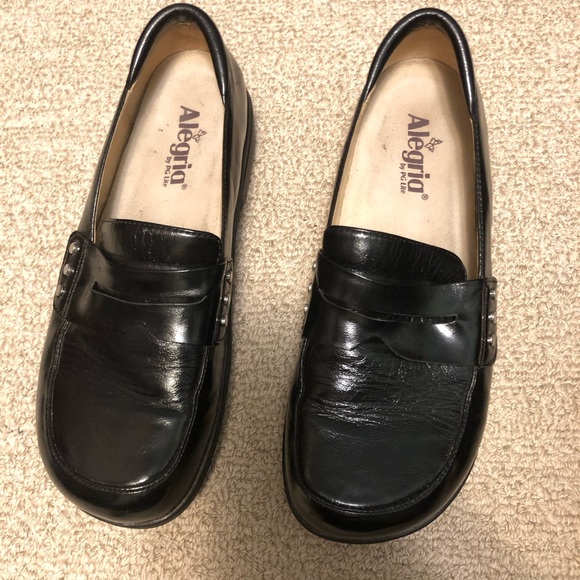 Patent leather Alegria penny loafers - Picture 2 of 11